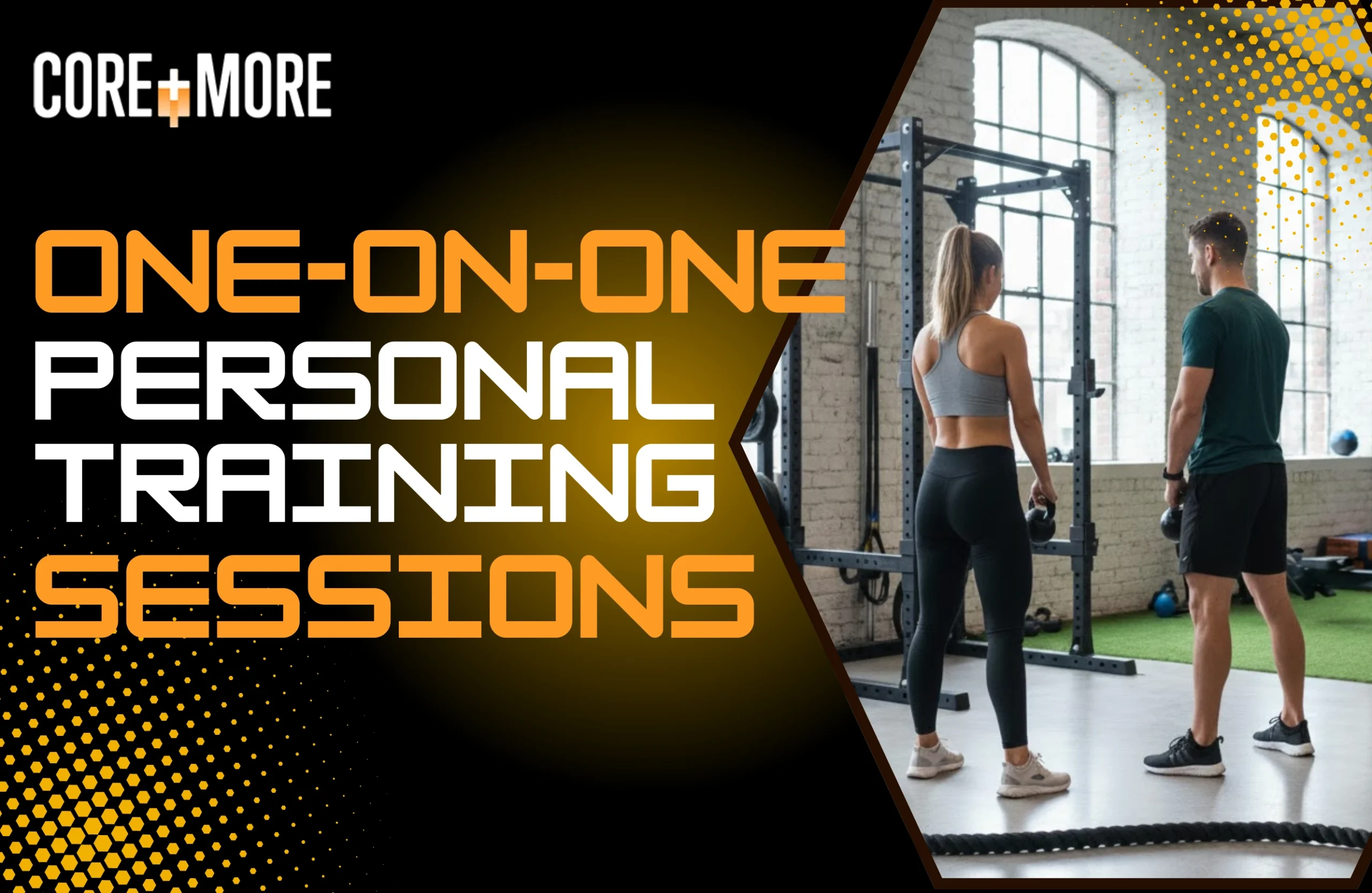 Client performing exercises with a personal trainer during one-on-one personal training sessions in Clapham