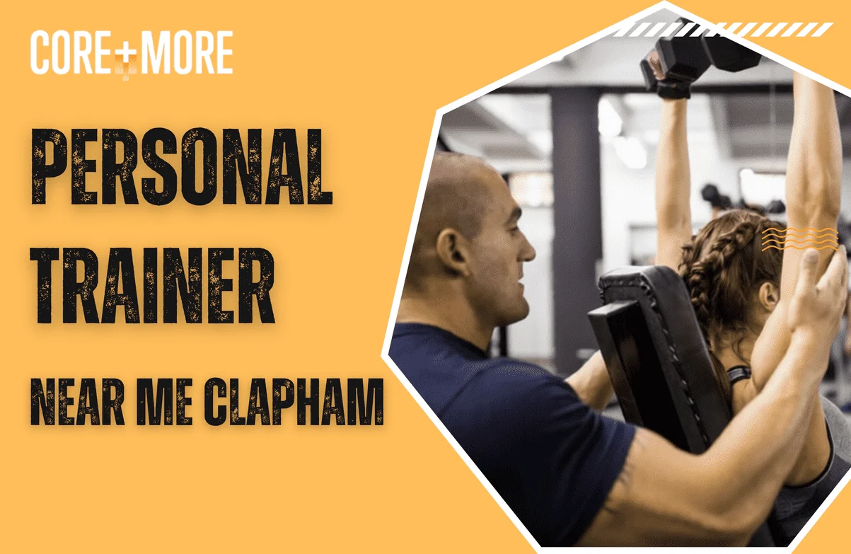 Personal Trainer Near Me Clapham discussing fitness goals with a client at Core and More Fitness studio