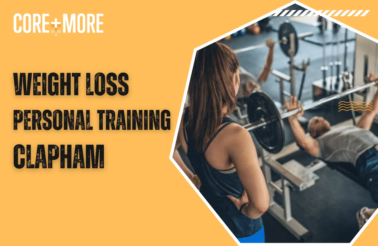 Client doing strength training with a coach during Weight Loss Personal Training Clapham session