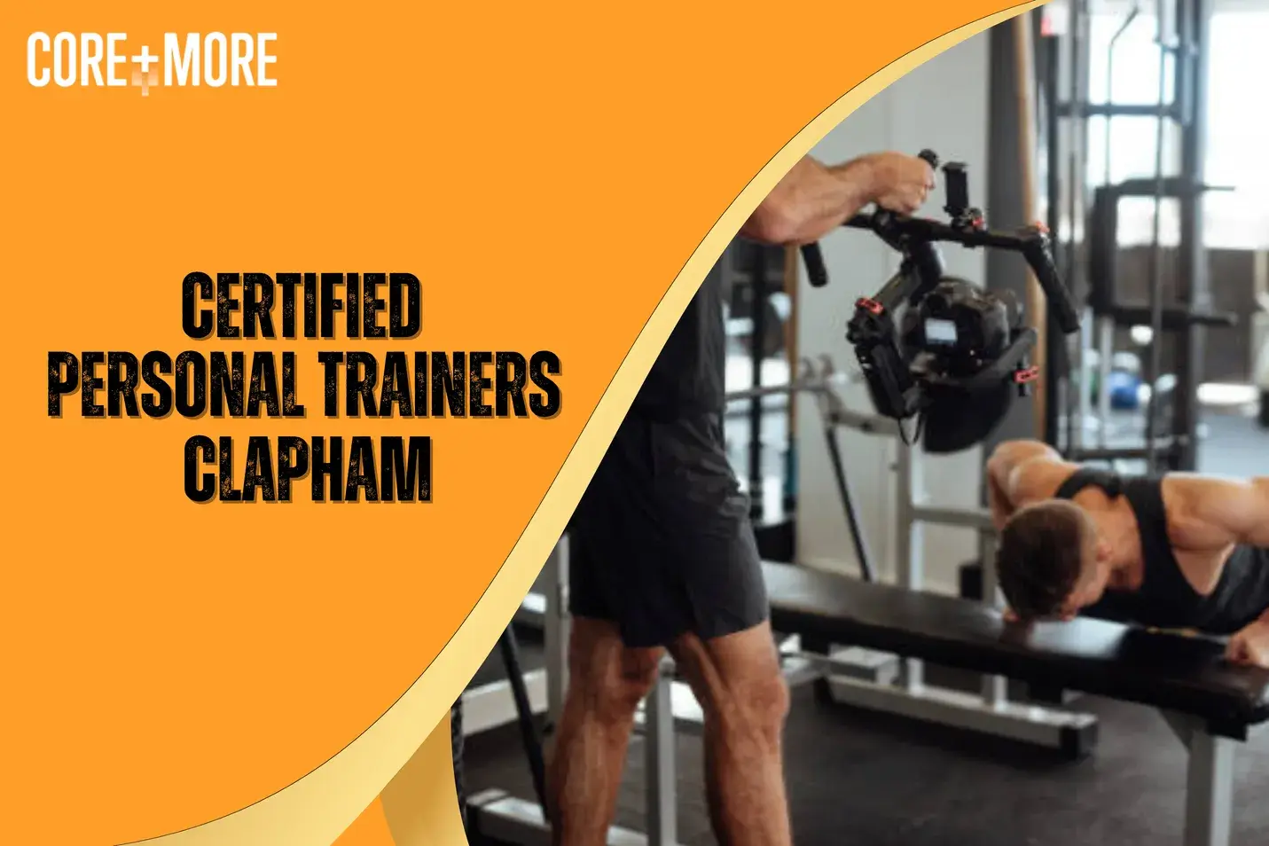 Certified Personal Trainers in Clapham guiding a client during a personal training session at Core and More Fitness