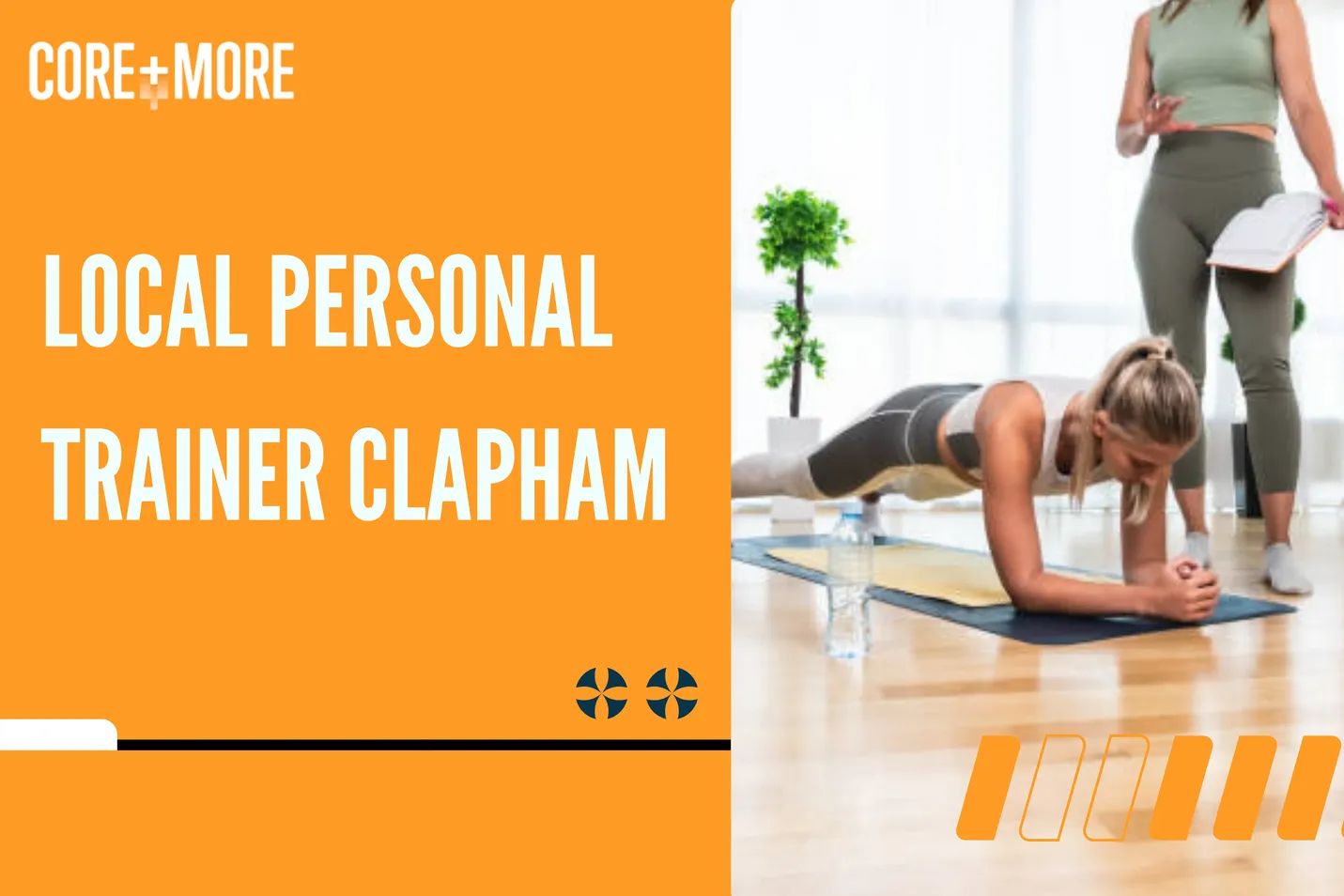 Personal training session with a Local Personal Trainer in Clapham guiding a client