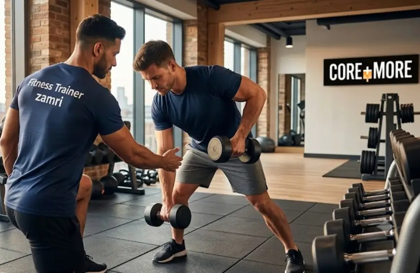 Client enjoying Morning Personal Training Stockwell while performing a functional fitness workout with expert guidance.