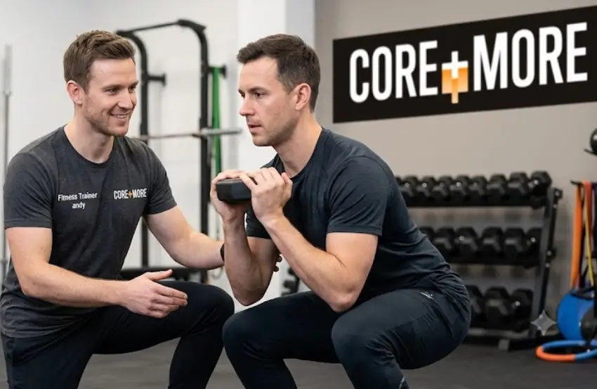 Personal Trainer Clapham North helping a client improve strength and overall fitness during a one-to-one training session.