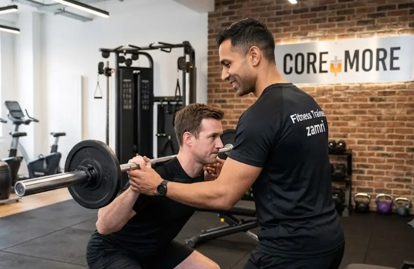 Client working with a Professional Personal Trainer Wandsworth during a customised personal training workout.